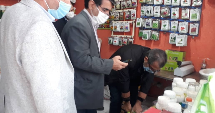 بازدید  اکیپ نظارتی کمیته توزیع کود استان از  بازار آزاد و سم فروشان شهرستان تبریز