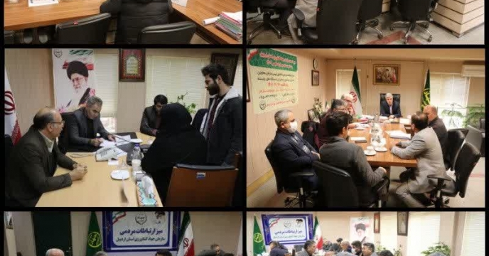 حضور مدیر شرکت خدمات حمایتی کشاورزی اردبیل در میز ارتباطات مردمی به مناسبت دهه فجر