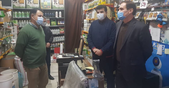 بازدید سرپرست شرکت خدمات حمایتی کشاورزی استان گیلان از انبار کارگزاری فرشته شیرزاد در شهرستان شفت
