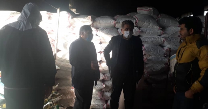 بازدید از انبار کارگزاری آقای قربانی شهرستان مشگین شهر 