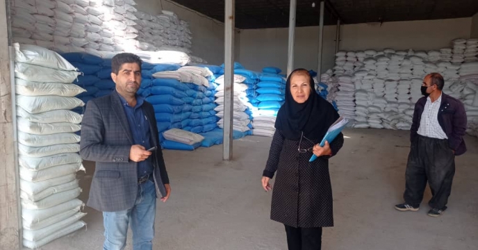 بازدید از انبار کارگزاران شهرستان بوکان