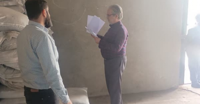 نظارت و کنترل اکیپ پایش شرکت خدمات حمایتی کشاورزی استان قزوین از انبار شرکت تعاونی البرز آبیک 