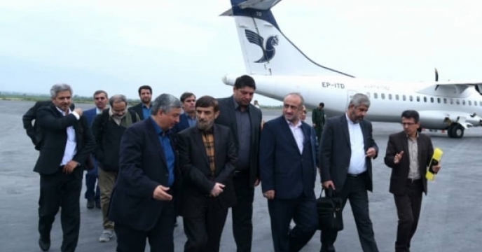 بازدید رئیس گروه اقتصادی دفتر مقام معظم رهبری از مناطق سیل زده استان