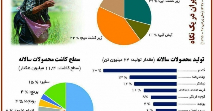 سهم ویژه شرکت خدمات حمایتی کشاورزی استان فارس در تولید محصولات کشاورزی کشور 