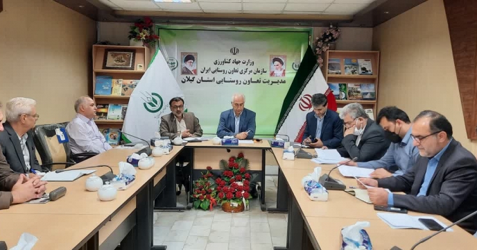 حضور مهندس همتی در جلسه سه جانبه‌ی تخصصی بهبودفرآیند توزیع کودهای کشاورزی دراستان گیلان