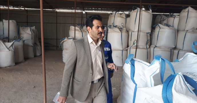 بازدید از پارتهای کود سولفات پتاسیم پودری و گرانوله آماده تحویل  کارخانه پویا تدبیر فراست  ساوه  در استان مرکزی 