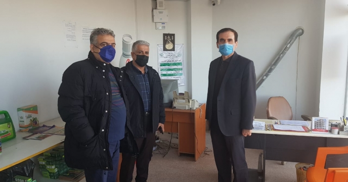 بازدید سرپرست شرکت خدمات حمایتی کشاورزی استان گیلان از کارگزاری خلیل بلبل آبادی در شهرستان رشت 