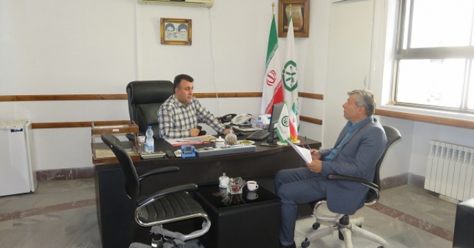 دیدار مدیر امور بازرگانی سازمان با مدیر استان مازندران