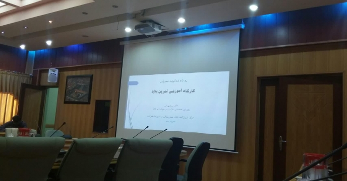 کارگاه آموزشی سناریو نویسی پدافند غیر عامل با موضوع تمرین بلایا در سالن امام علی (ع ) سازمان جهاد کشاورزی استان مرکزی