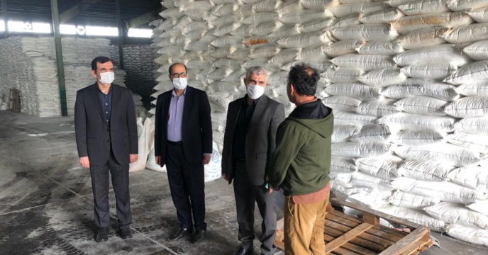 بازدید جناب آقای مهندس منصوری عضو هیت مدیره و معاون توسعه مدیریت و منابع  مهندس جاریانی سرپرست محترم مدیریت حراست شرکت خدمات حمایتی کشاورزی کشور از انبار سازمانی آستانه اشرفیه