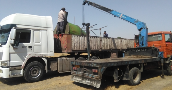 اتمام عملیات  انتقال دستگاه بوجاری به استان یزد