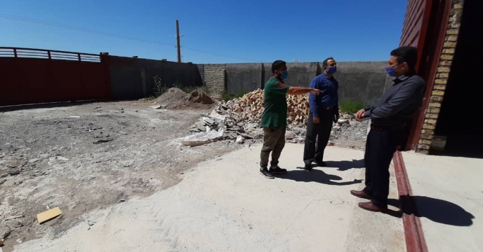 بازدید از شرایط انبار جدیدحمید نامنی کارگزاری کود شهرستان گالیکش