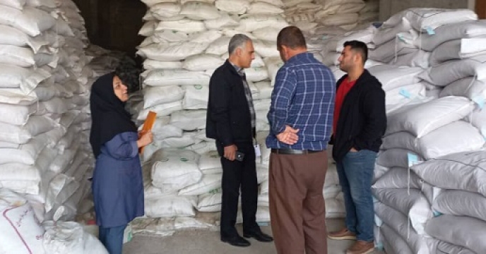 بازدید از روند توزیع بذر گندم در کارگزاری جعفر پور در شهرستان کردکوی گلستان