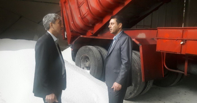 بازدید معاون بهبود تولیدات گیاهی سازمان جهاد کشاورزی استان قم از انبار سازمانی شرکت خدمات حمایتی کشاورزی استان