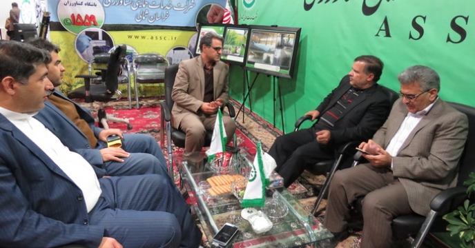 حضور رئیس محترم سازمان جهاد کشاورزی استان در غرفه این مدیریت در نمایشگاه کشاورزی و صنایع وابسته