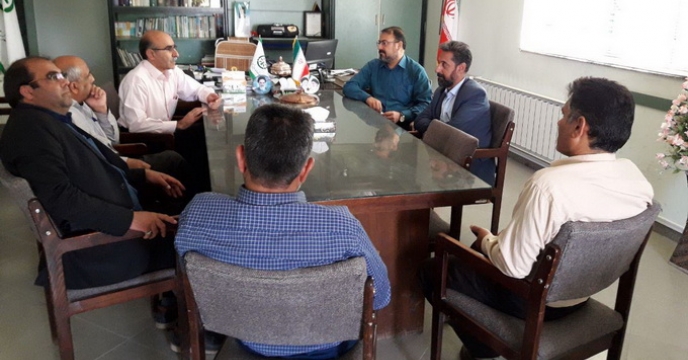 جلسه مدیرشرکت خدمات حمایتی کشاورزی استان کرمان با مسئولین حراست سازمان جهادکشاورزی استان
