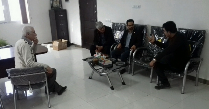   جلسه مشترک با مسئولین  کارخانه ریسندگی و بافندگی مهرتاب  شهر نوکنده بندر گز