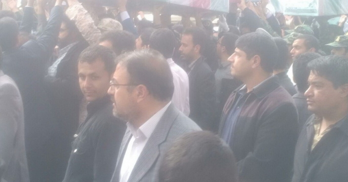 مراسم استقبال ازپیکر مطهر 20 شهید گمنام استان کرمان