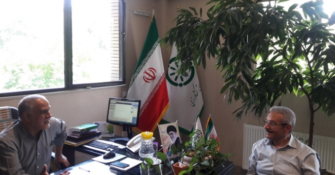 حضورمحمد تقی آژنگ  مدیر محترم شرکت خدمات حمایتی کشاورزی  خراسان جنوبی درشرکت خدمات حمایتی کشاورزی استان خراسان رضوی