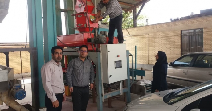 بازدید از سایت و دستگاه های بوجاری شرکت خدمات حمایتی کشاورزی استان چهارمحال وبختیاری