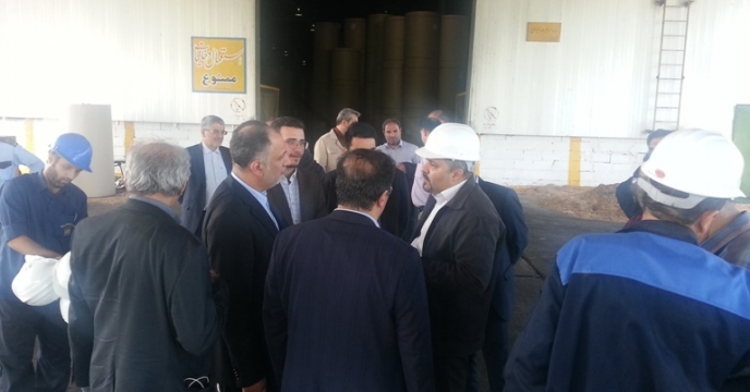 بازدید مدیر عامل شرکت خدمات حمایتی کشاورزی کشور و هیئت همراه ازکارخانه صنایع چوب و کاغذ چوکا در گیلان