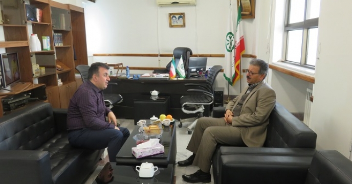 دیدار معاون تولیدات گیاهی استان با مدیر استان مازندران