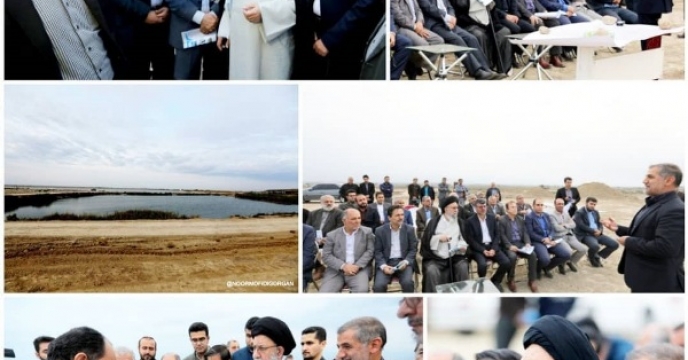 بازدید حضرت آيت ا... نورمفیدی نماينده ولی فقيه در استان گلستان و امام جمعه گرگان  از اراضی کشاورزی روستای محمدآباد گرگان