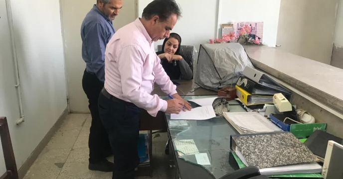 بازدید کارشناسان شرکت خدمات حمایتی کشاورزی استان فارس از انبار کارگزاران شهرستان خرامه 