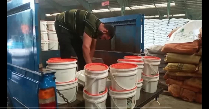 توزیع سم پادان به کارگزاری آقای پورمهدی از انبار سازمانی شرکت خدمات حمایتی کشاورزی استان گیلان