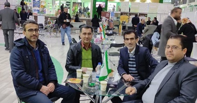 بازدید مدیر و کارشناسان بخش کشاورزی شرکت مزرعه نمونه ارتش گرگان از غرفه شرکت خدمات حمایتی کشاورزی در نمایشگاه جامع کشاورزی ایران