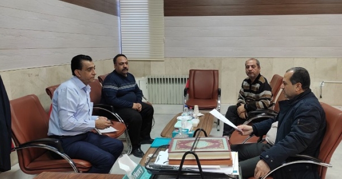 حضور دبیر کمیته فنی وبازرگانی در دفتر مدیر شرکت خدمات حمایتی 