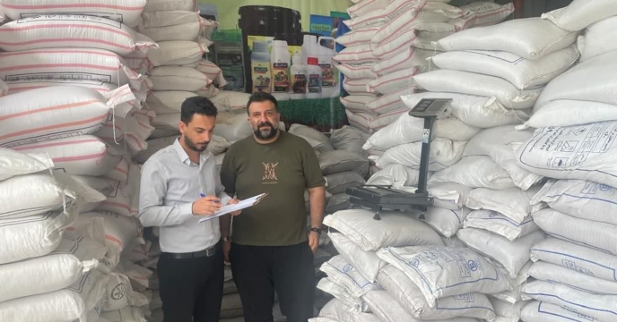 بازدید از 7 انبار کارگزاری توزیع کود کشاورزی در گیلان