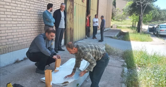 بازدید کارشناسان اداره حراست ستاد مرکزی از انبارهای سارمانی شرکت خدمات حمایتی کشاورزی فارس