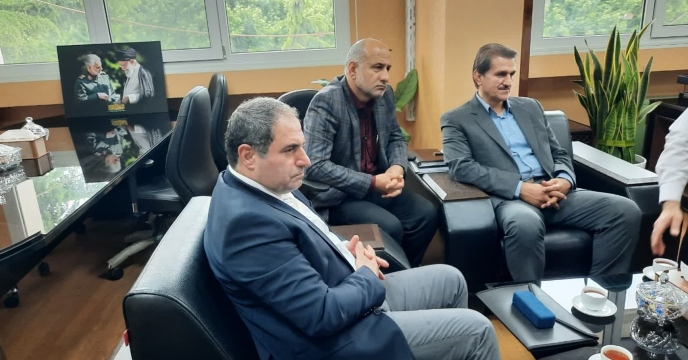 دیدار عضو هیأت مدیره و هیأت همراه با رئیس سازمان جهاد کشاورزی مازندران