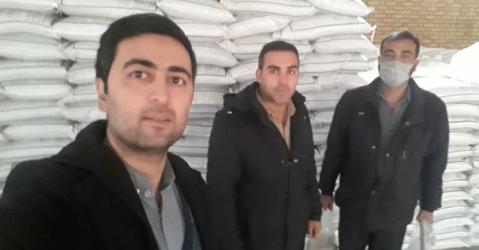 نمونه برداری از 200 تن کود سوپر فسفات تریپل در انبار اسفراین شرکت خدمات حمایتی کشاورزی خراسان شمالی