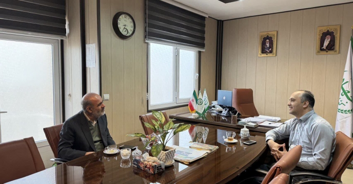 نشست معاون برنامه ریزی و فناوری اطلاعات شرکت با مدیر استان قزوین