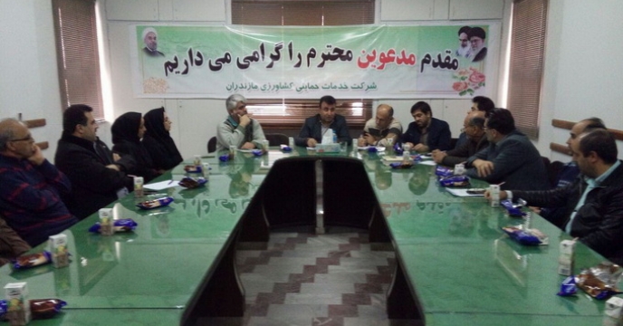 نشست صمیمی مدیر محترم شرکت خدمات حمایتی کشاورزی استان مازندران جناب آقای مجید سلطانی با همکاران