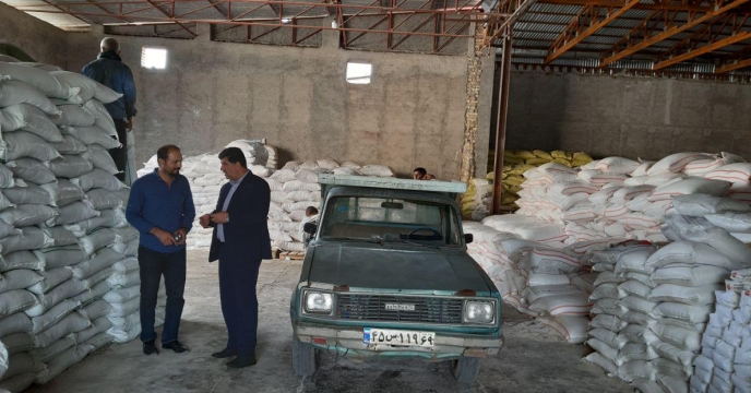 بازدید دوره یی از انبار کارگزاران شهرستان مینودشت گلستان