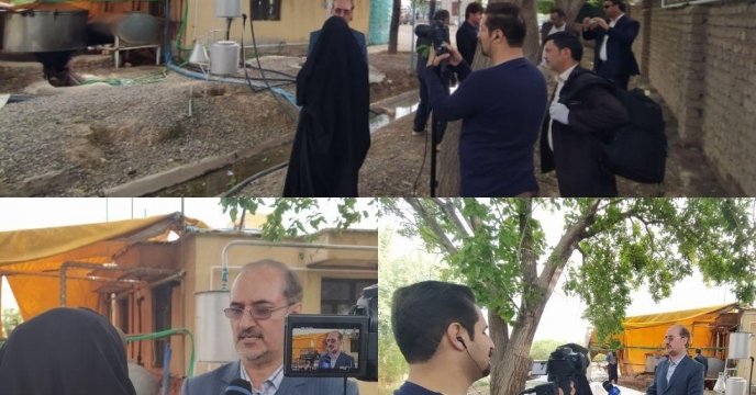 گلاب گیری در مزرعه آستانه مقدسه
