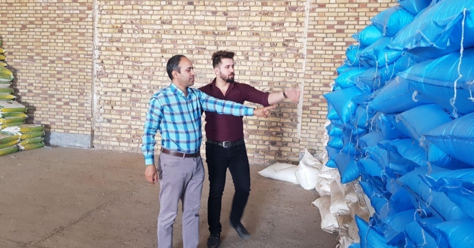 بازدید دوره ای از انبار کارگزاران توزیع نهاده استان قم