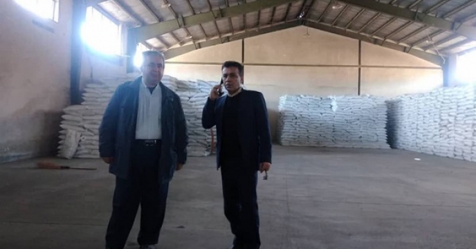 بازدید مدیر شرکت خدمات حمایتی کشاورزی استان گلستان از انبار چای بوئین گنبد