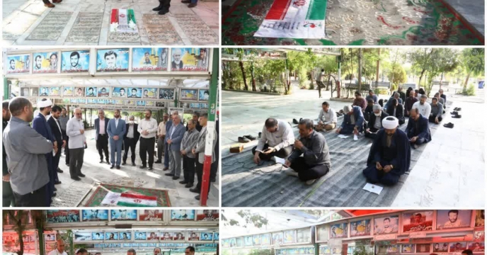 برگزاری آیین غبار روبی مزار شهدا در هفته جهاد کشاورزی