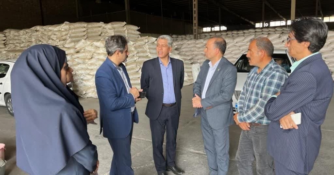 حضور رئیس سازمان جهاد کشاورزی استان سمنان در انبار شرکت