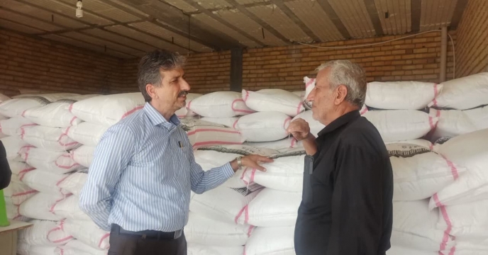بازدید مدیر شرکت حدمات حمایتی کشاورزی ایلام از انبار سازمانی کود استان