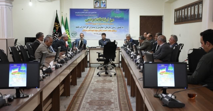 برگزاری میز ارتباطات مردمی بمناسبت گرامیداشت هفته دولت در سازمان جهاد کشاورزی استان آذربایجانشرقی