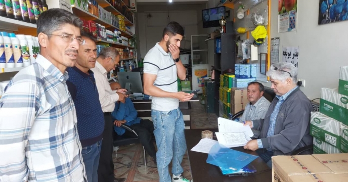 بازدید اکیپ نظارتی شرکت خدمات حمایتی کشاورزی  استان از کارگزاران شهرستان هشترود