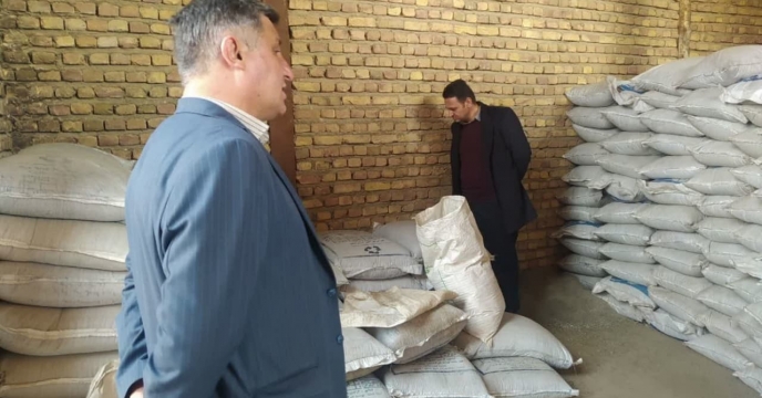 بازدید مدیر شرکت خدمات حمایتی کشاورزی استان آذربایجان شرقی از انبار کارگزاری  شهرستان تبریز