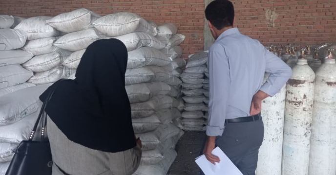 بازدید گروه پایش شرکت خدمات حمایتی کشاورزی استان آذربایجان غربی از انبار کارگزاران اشنویه