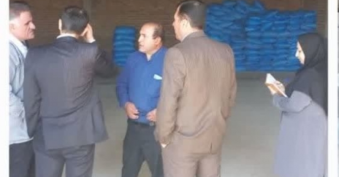 بازدید تیم رصد و پایش شرکت خدمات حمایتی کشاورزی استان کردستان به همراه مدیر و کارشناس جهاد کشاورزی شهرستان قروه از انبار کارگزاری 