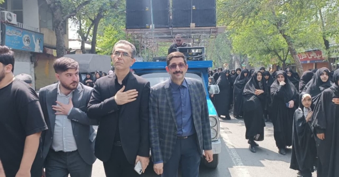 حضور سرپرست شرکت. خدمات حمایتی کشاورزی استان گلستان در مراسم دسته‌روی هیئت‌های مذهبی شهرگرگان در روز شهادت رئیس مذهب، حضرت امام صادق(ع) 